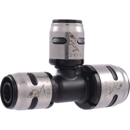 Sharkbite EvoPex 3/4 In. x 1/2 In. x 1/2 In. Reducing Push-to-Connect Plastic Tee K454A